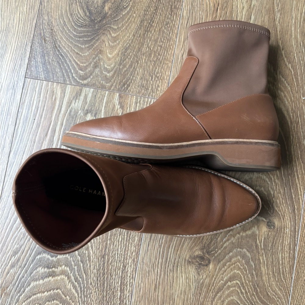 Cole Haan Grand Sock Bootie in Tan